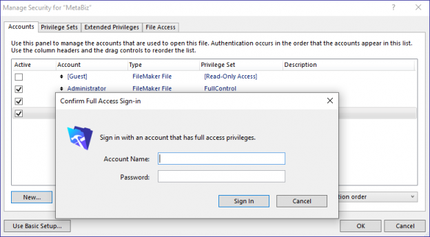 FileMaker OAuth 2.0 Authentication